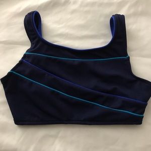 Upstream Sports Bra Size 12 Navy Blue